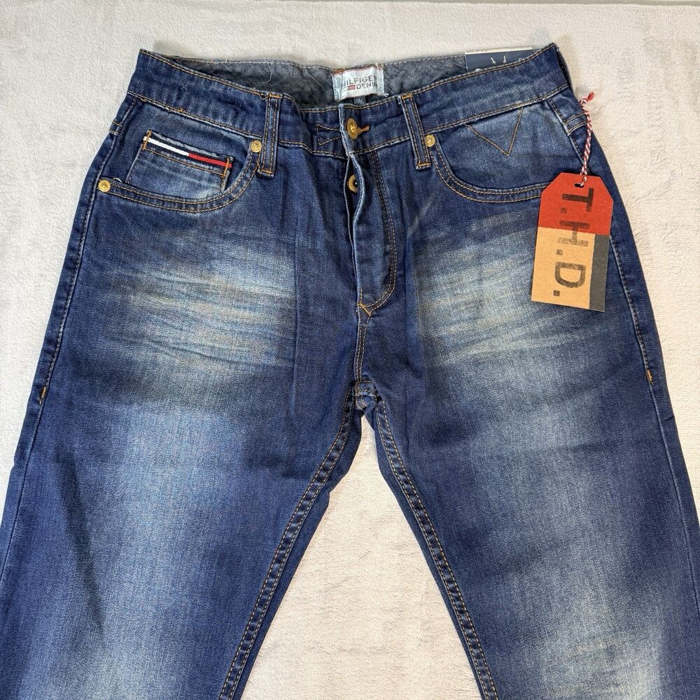TOMMY HILFIGER Blue Jeans Ronnie Tapered leg Mid Rise 29X33